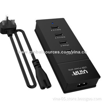 USB Home Charger, 100-240V, 50/60Hz Input, 4 Ports